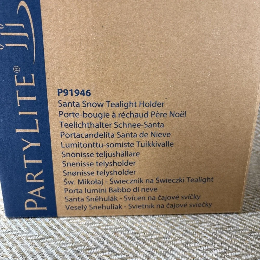 PartyLite santa snow